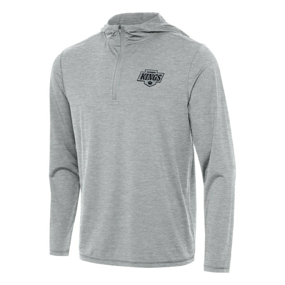 Los Angeles Kings - Antigua Tidy Quarter-Zip Hoodie Heather Gray