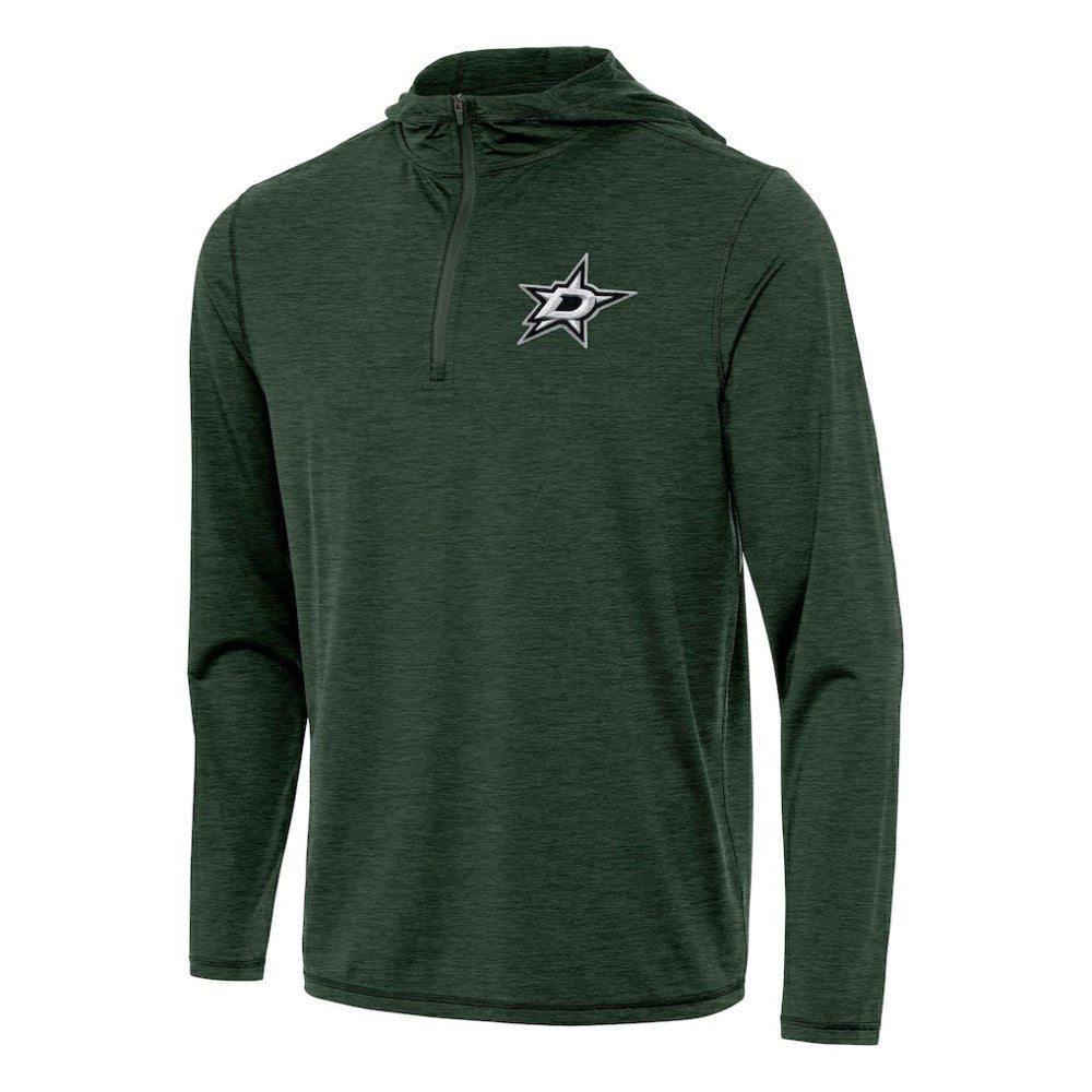 Dallas Stars - Antigua Tidy Quarter-Zip Hoodie Hunter Green