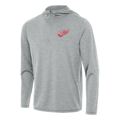 Detroit Red Wings - Antigua Tidy Quarter-Zip Hoodie Heather Gray