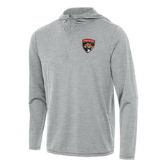 Florida Panthers - Antigua Tidy Quarter-Zip Hoodie Heather Gray