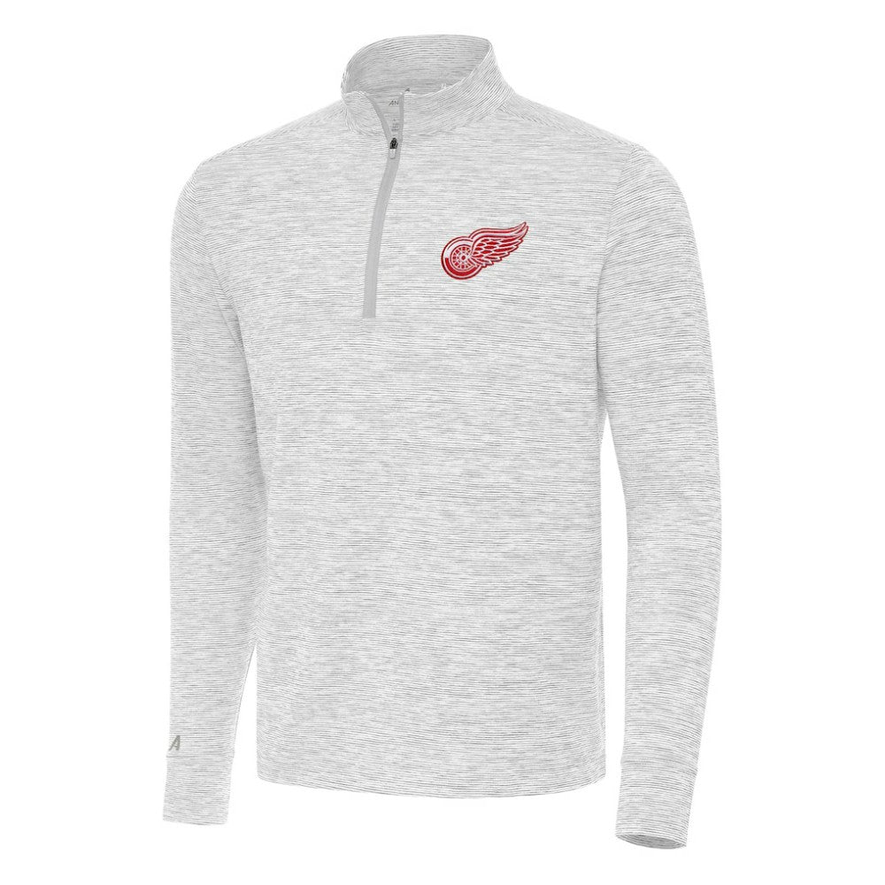 Detroit Red Wings - Antigua Cause Quarter-Zip Top Gray
