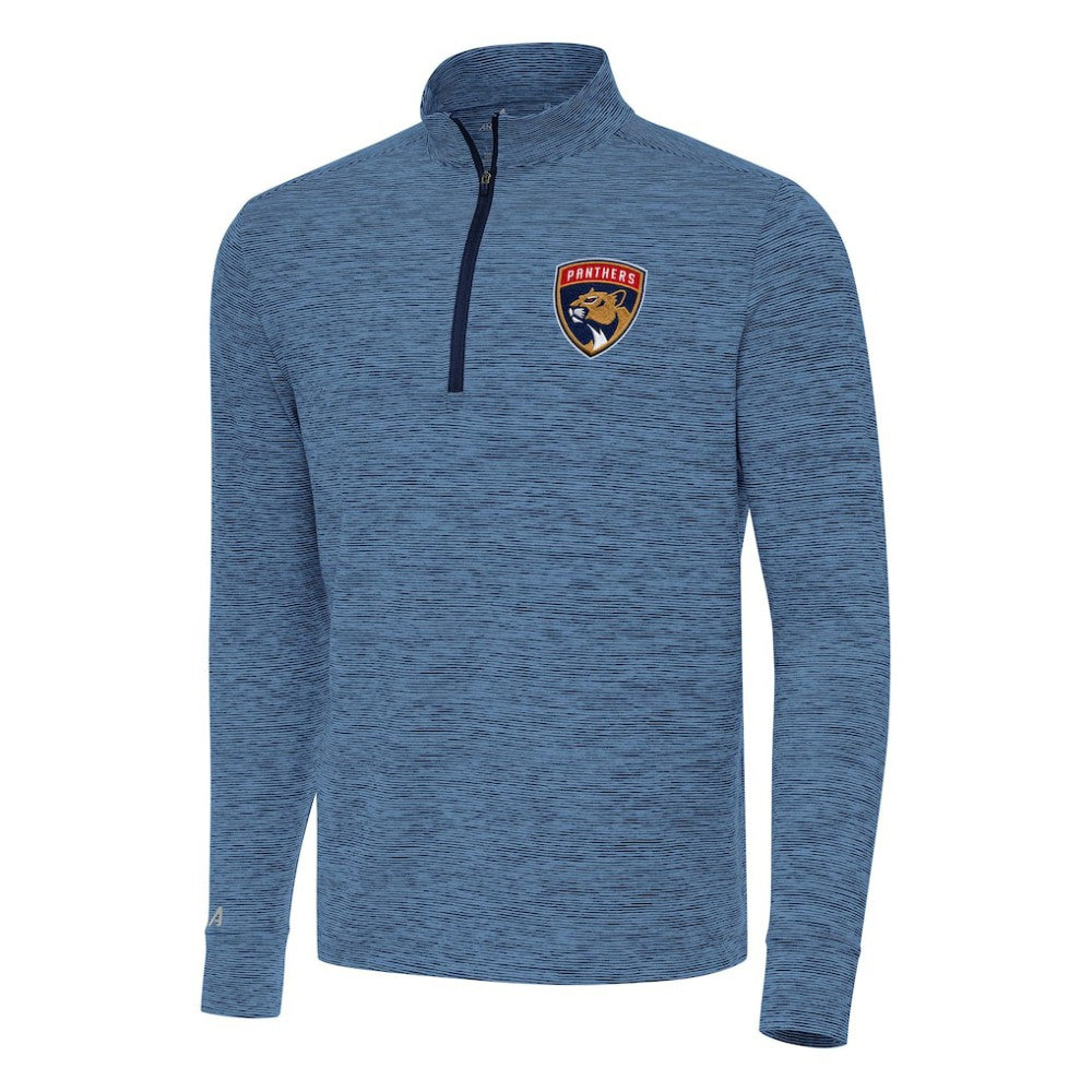 Florida Panthers - Antigua Cause Quarter-Zip Top Heather Navy