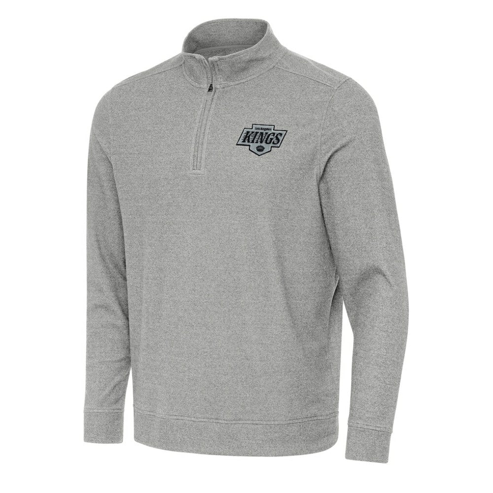 Los Angeles Kings - Antigua Subtle Quarter-Zip Sweatshirt Heather Gray