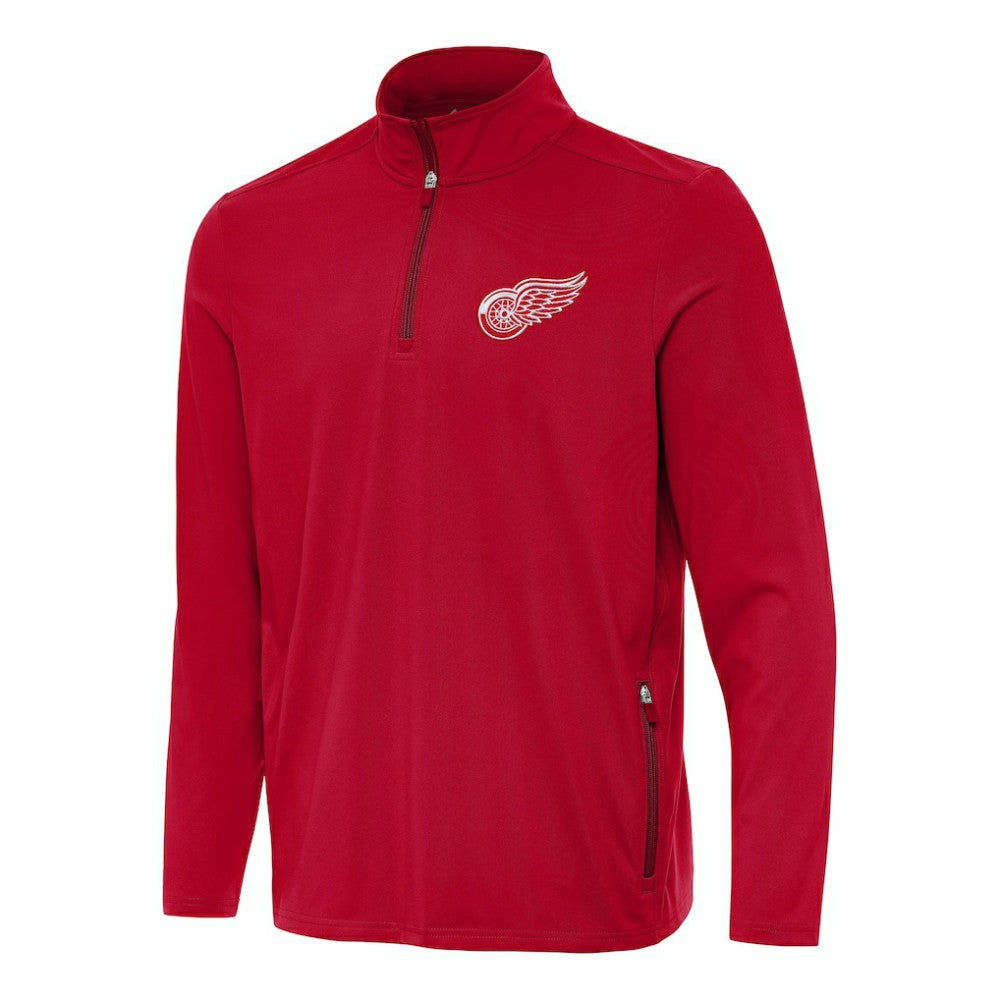 Detroit Red Wings - Antigua Perilous Quarter-Zip Sweatshirt Red