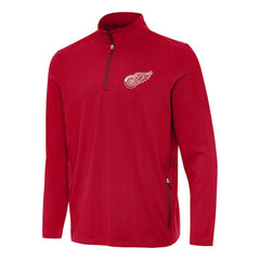 Detroit Red Wings - Antigua Perilous Quarter-Zip Sweatshirt Red