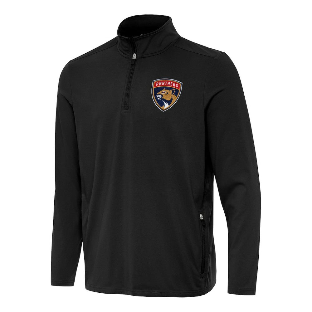 Florida Panthers - Antigua Perilous Quarter-Zip Sweatshirt Black