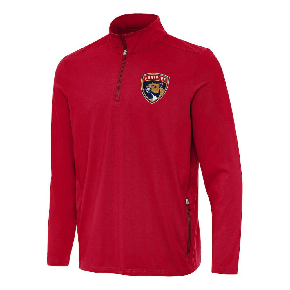 Florida Panthers - Antigua Perilous Quarter-Zip Sweatshirt Red