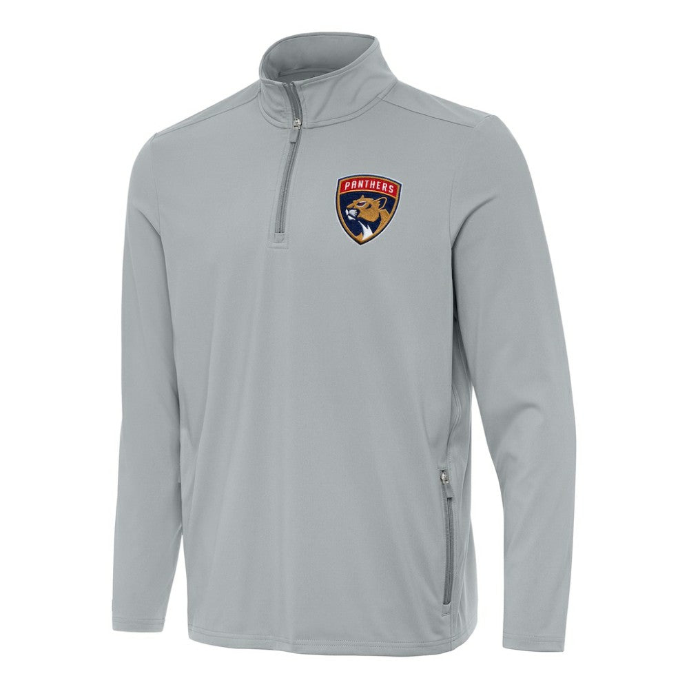 Florida Panthers - Antigua Perilous Quarter-Zip Sweatshirt Gray