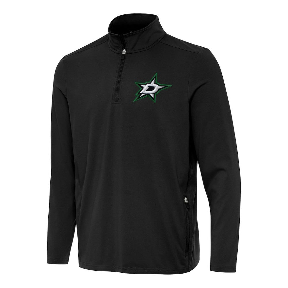 Dallas Stars - Antigua Perilous Quarter-Zip Sweatshirt Black
