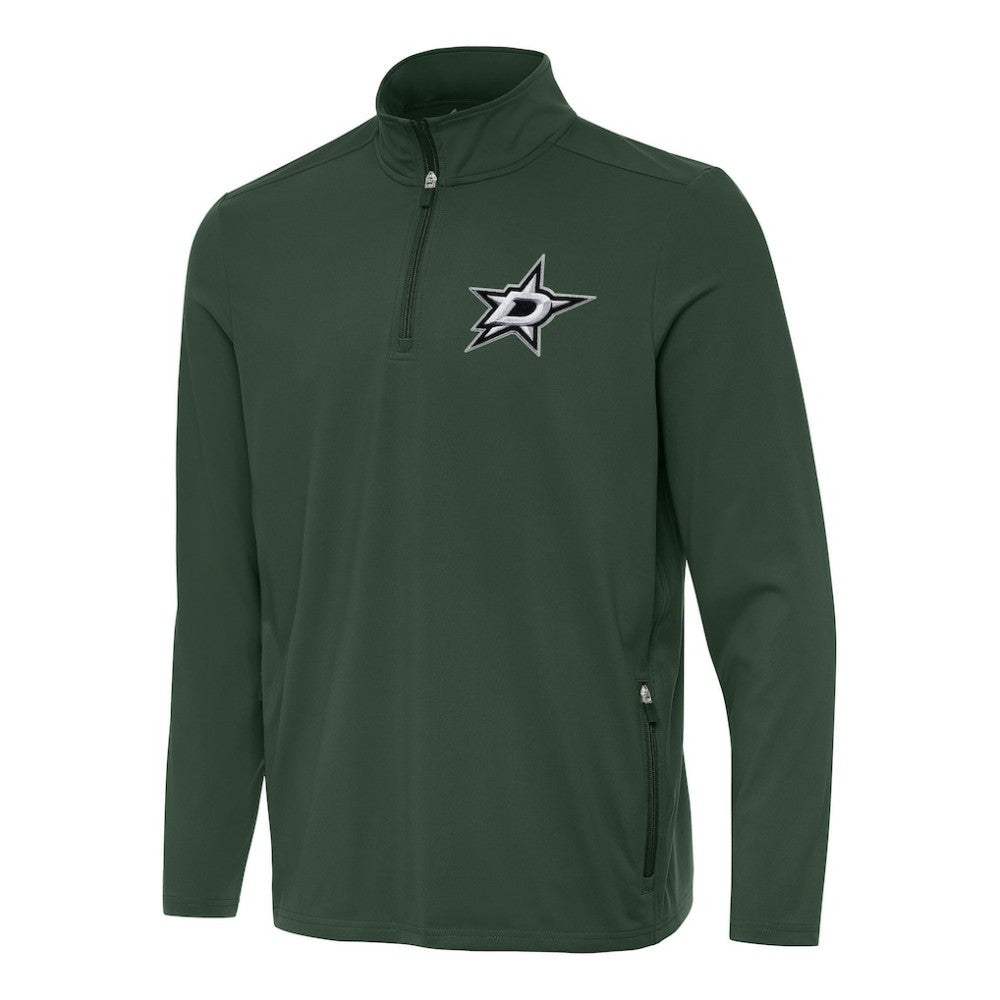Dallas Stars - Antigua Perilous Quarter-Zip Sweatshirt Hunter Green