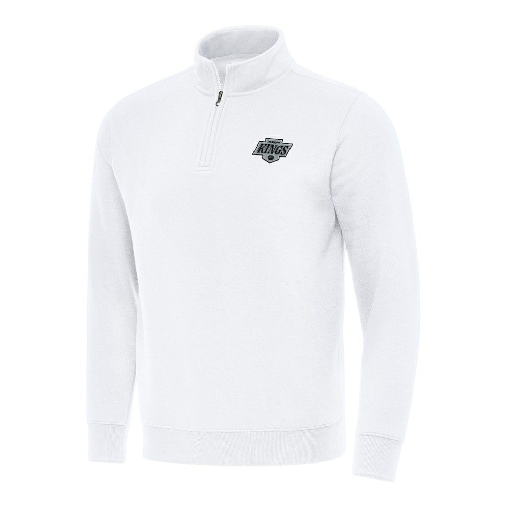 Los Angeles Kings - Antigua Victory Quarter-Zip Mock Sweatshirt White