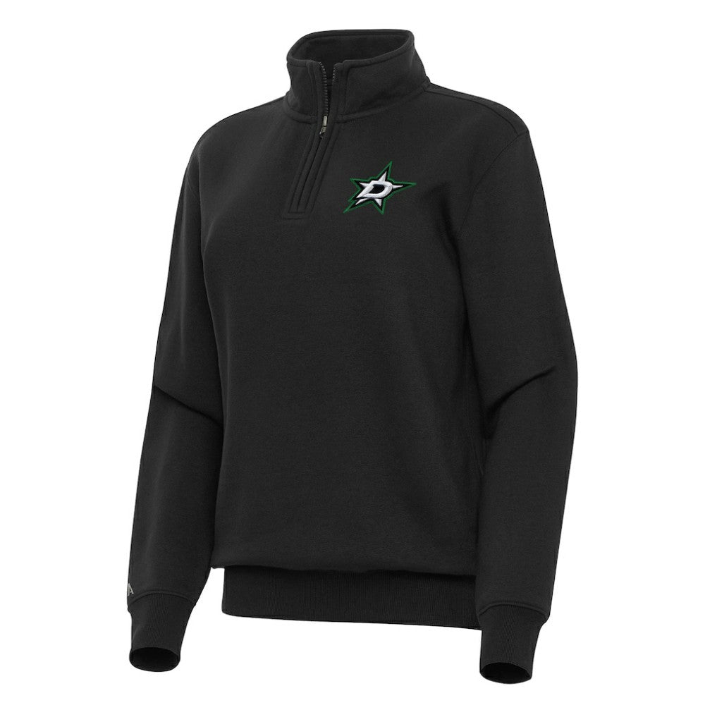 Dallas Stars - Antigua Women's Victory Quarter-Zip Sweatshirt Black