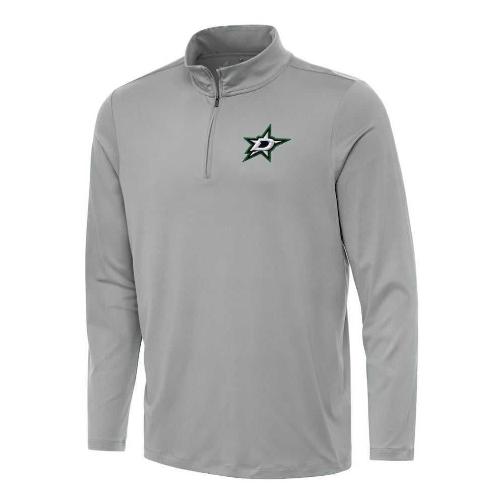Dallas Stars - Antigua Reprocess Quarter-Zip Top Gray