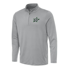 Dallas Stars - Antigua Reprocess Quarter-Zip Top Gray