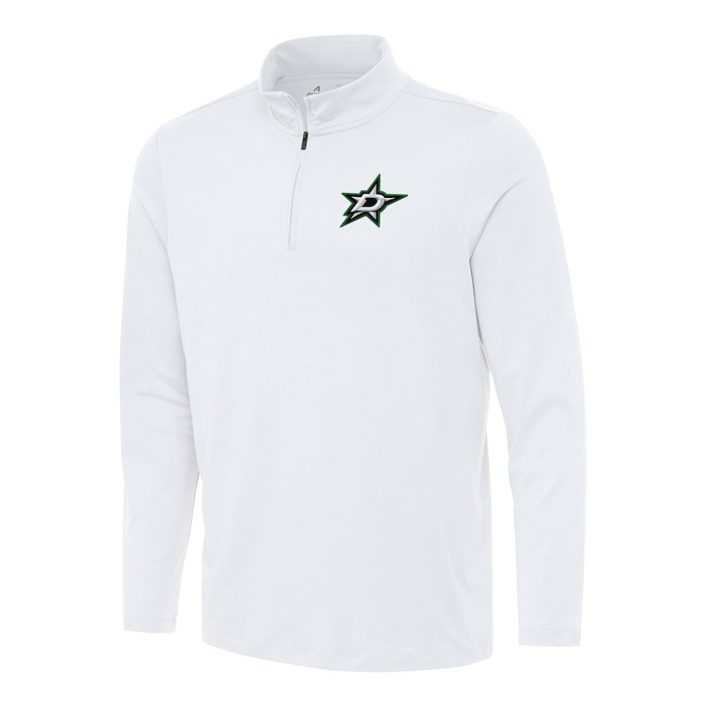 Dallas Stars - Antigua Reprocess Quarter-Zip Top White