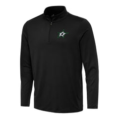 Dallas Stars - Antigua Reprocess Quarter-Zip Top Black