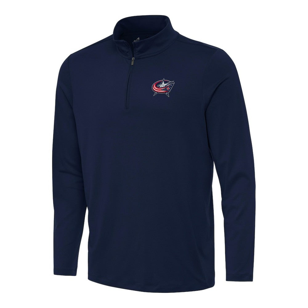 Columbus Blue Jackets - Antigua Reprocess Quarter-Zip Top Navy