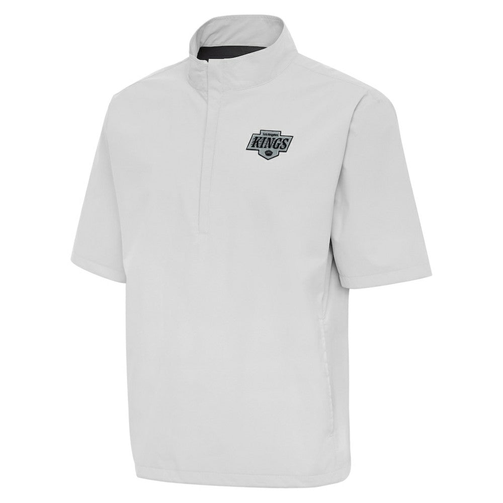 Los Angeles Kings - Antigua Brisk Quarter-Zip Windbreaker Heather Gray