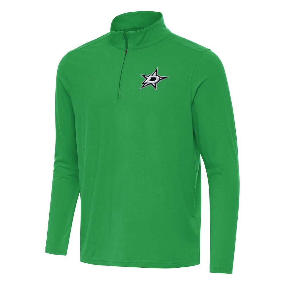 Dallas Stars - Antigua Intent Quarter-Zip Top Kelly Green