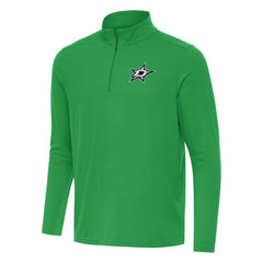 Dallas Stars - Antigua Intent Quarter-Zip Top Kelly Green