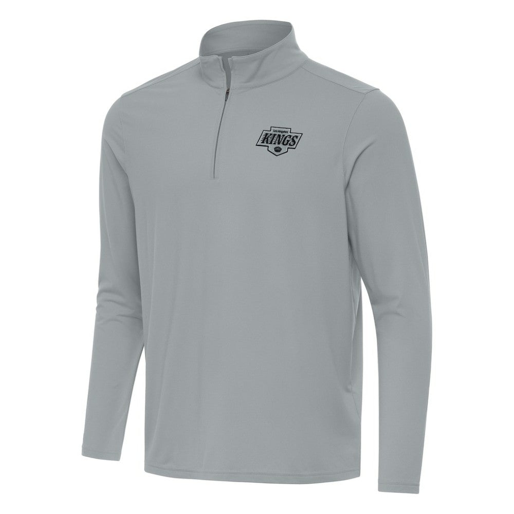 Los Angeles Kings - Antigua Intent Quarter-Zip Top Gray