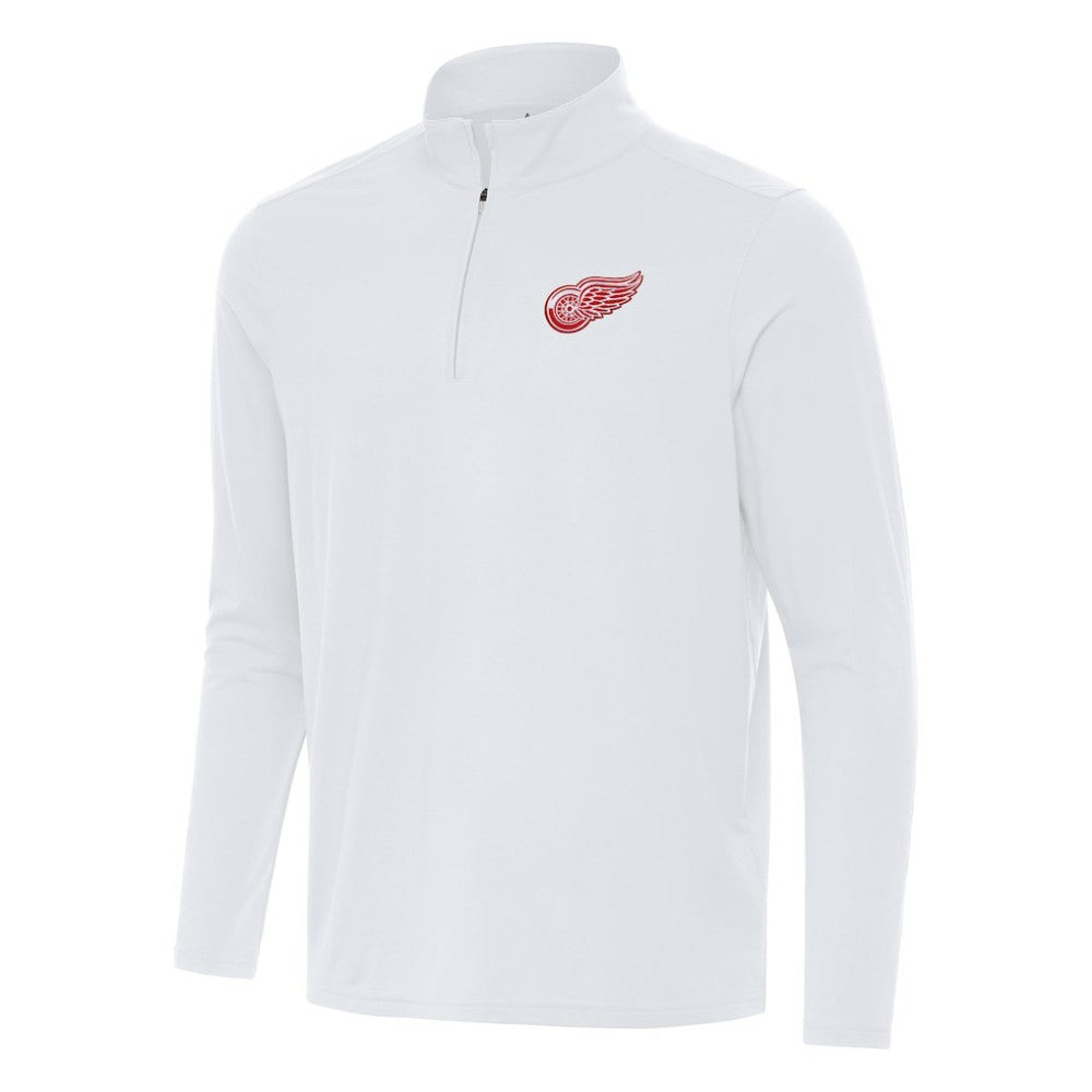 Detroit Red Wings - Antigua Intent Quarter-Zip Top White