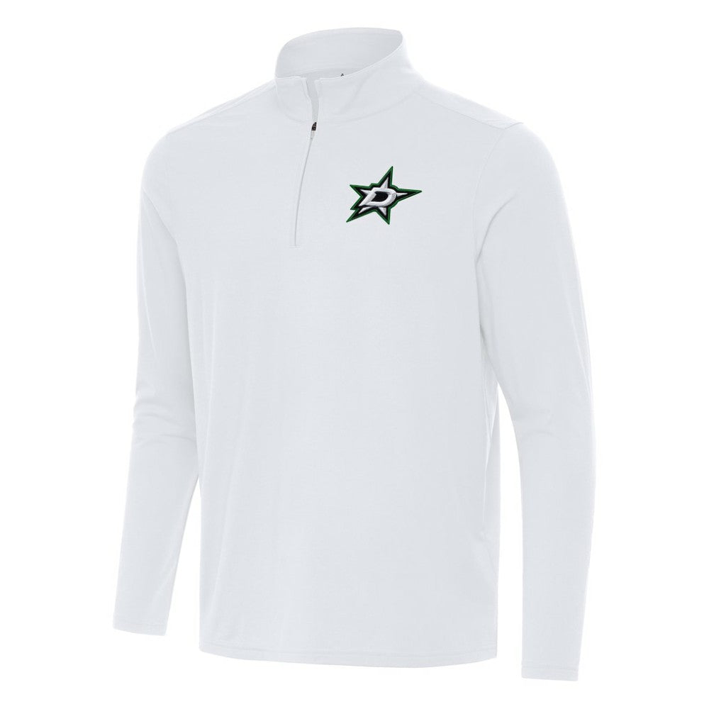 Dallas Stars - Antigua Intent Quarter-Zip Top White