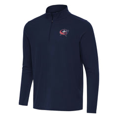 Columbus Blue Jackets - Antigua Intent Quarter-Zip Top Navy