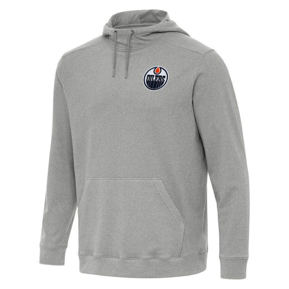 Edmonton Oilers - Antigua Cloud Pullover Hoodie Heather Gray