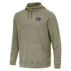 Columbus Blue Jackets - Antigua Cloud Pullover Hoodie Olive