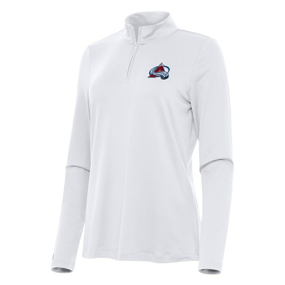 Colorado Avalanche - Antigua Women's Reprocess Quarter-Zip Top White