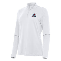 Colorado Avalanche - Antigua Women's Reprocess Quarter-Zip Top White