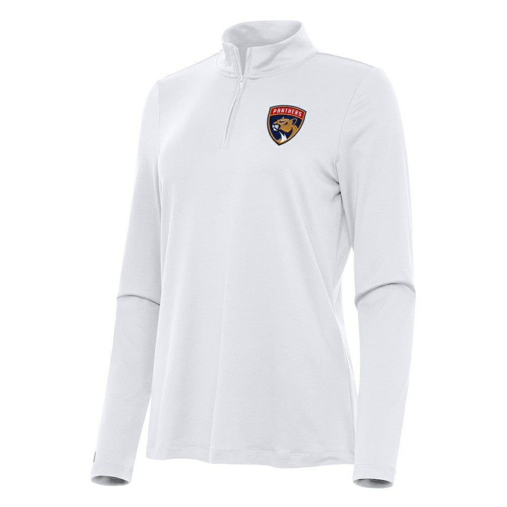 Florida Panthers - Antigua Women's Reprocess Quarter-Zip Top White