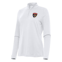 Florida Panthers - Antigua Women's Reprocess Quarter-Zip Top White