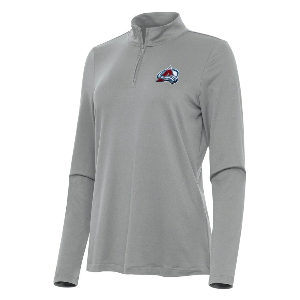 Colorado Avalanche - Antigua Women's Reprocess Quarter-Zip Top Gray