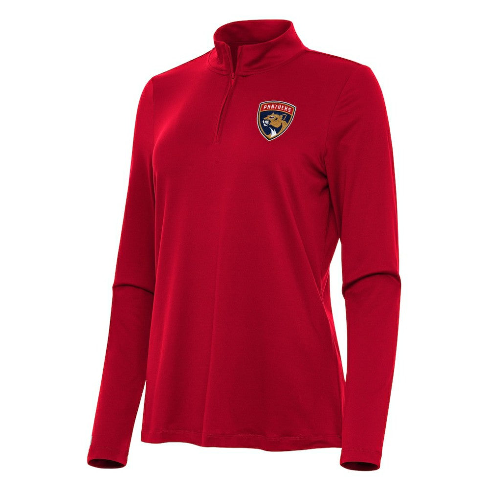 Florida Panthers - Antigua Women's Reprocess Quarter-Zip Top Red