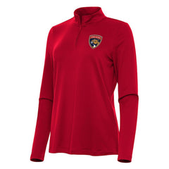 Florida Panthers - Antigua Women's Reprocess Quarter-Zip Top Red