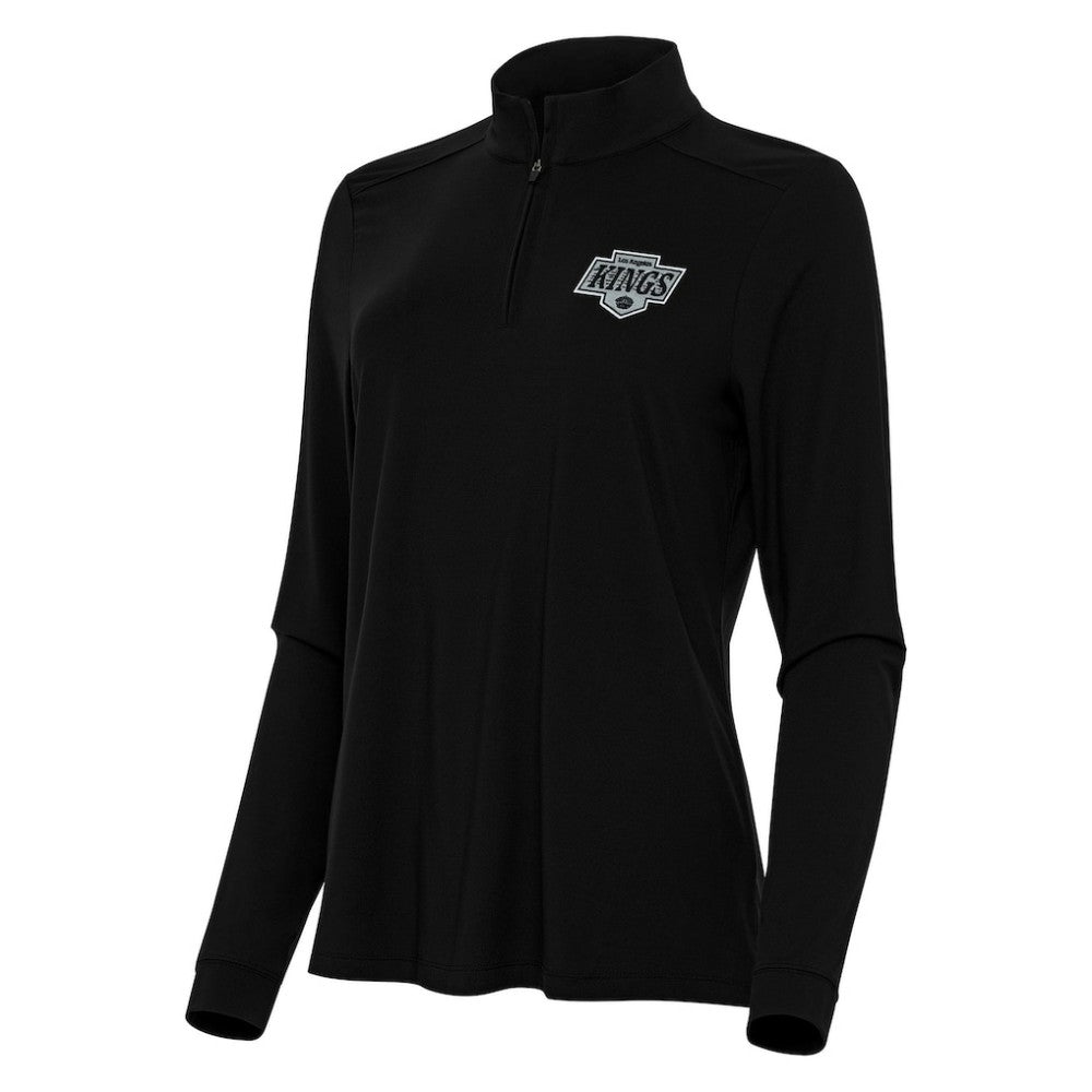 Los Angeles Kings - Antigua Women's Intent Quarter-Zip Top Black