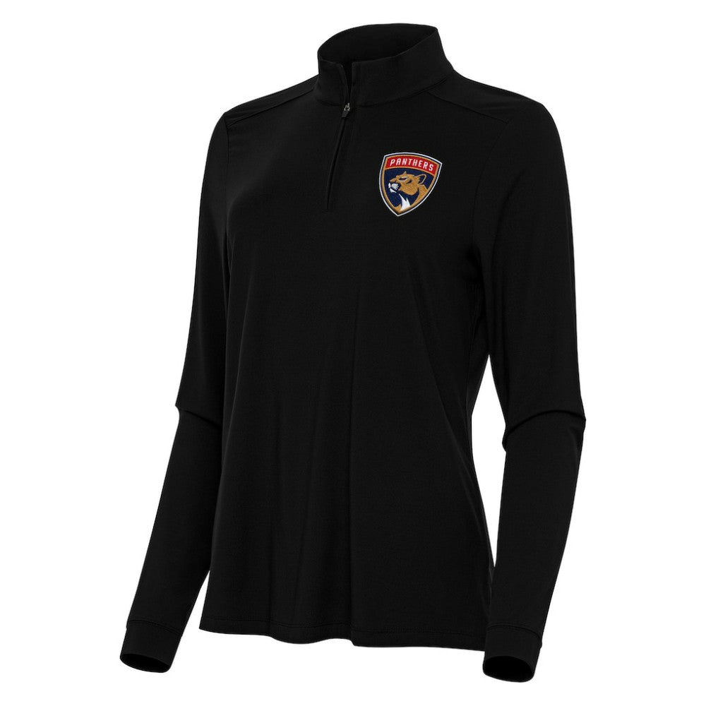 Florida Panthers - Antigua Women's Intent Quarter-Zip Top Black
