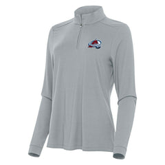Colorado Avalanche - Antigua Women's Intent Quarter-Zip Top Gray