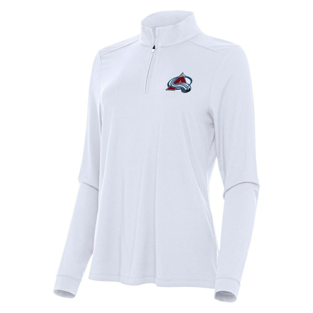 Colorado Avalanche - Antigua Women's Intent Quarter-Zip Top White