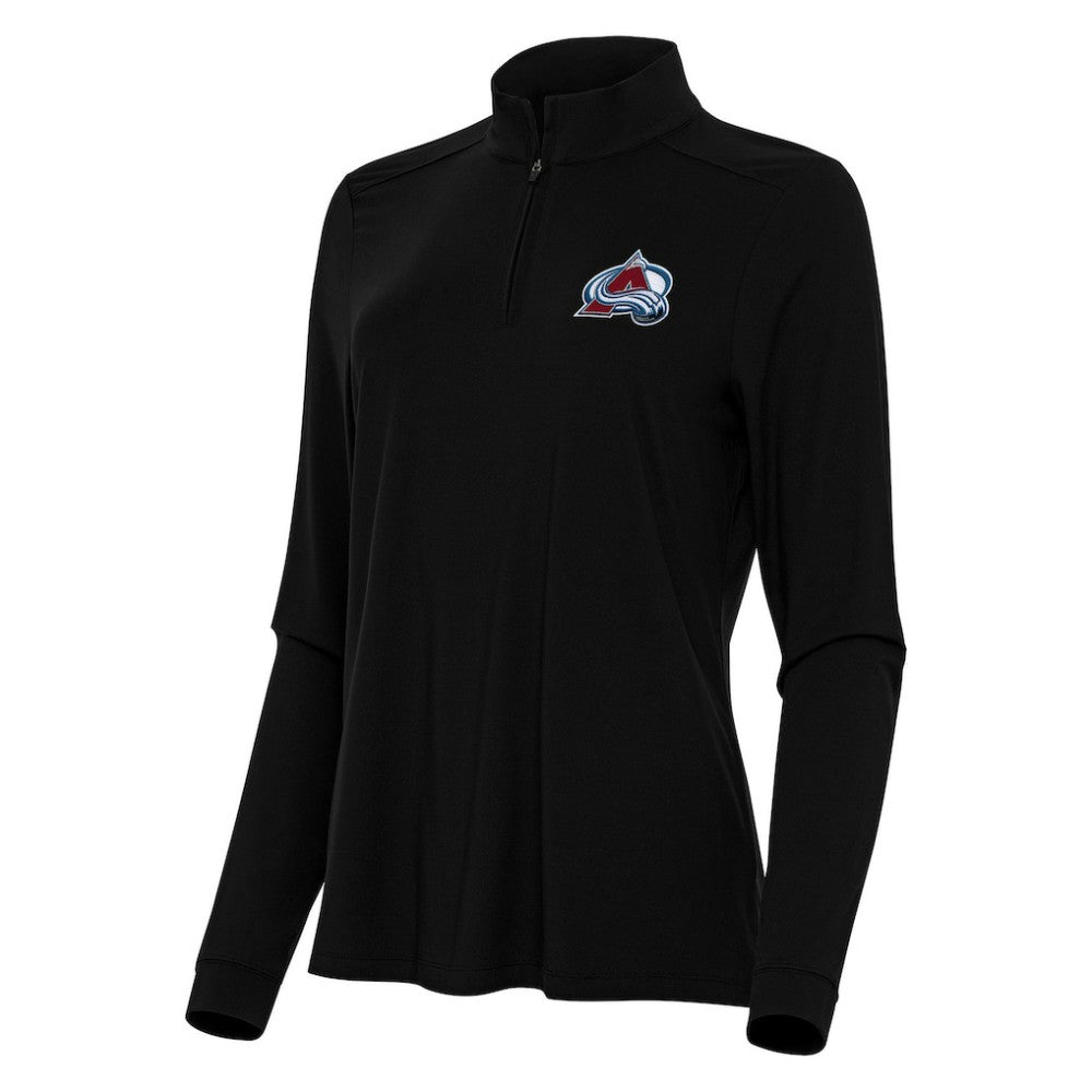Colorado Avalanche - Antigua Women's Intent Quarter-Zip Top Black