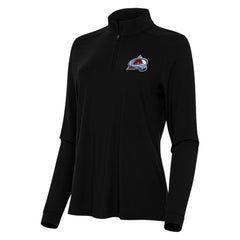 Colorado Avalanche - Antigua Women's Intent Quarter-Zip Top Black