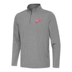Detroit Red Wings - Antigua Twine Quarter-Zip Top Black