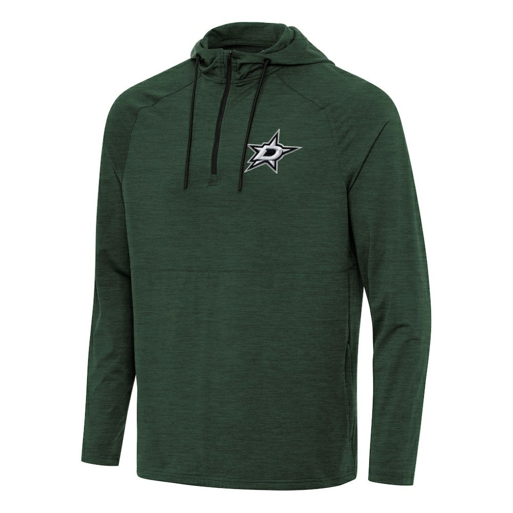 Dallas Stars - Antigua Spikes Quarter-Zip Hoodie Hunter Green
