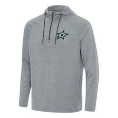 Dallas Stars - Antigua Spikes Quarter-Zip Hoodie Heather Gray