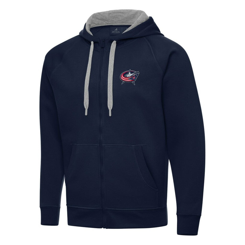 Columbus Blue Jackets - Antigua Big & Tall Victory Full-Zip Hoodie Navy