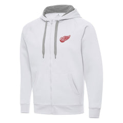 Detroit Red Wings - Antigua Big & Tall Victory Full-Zip Hoodie White