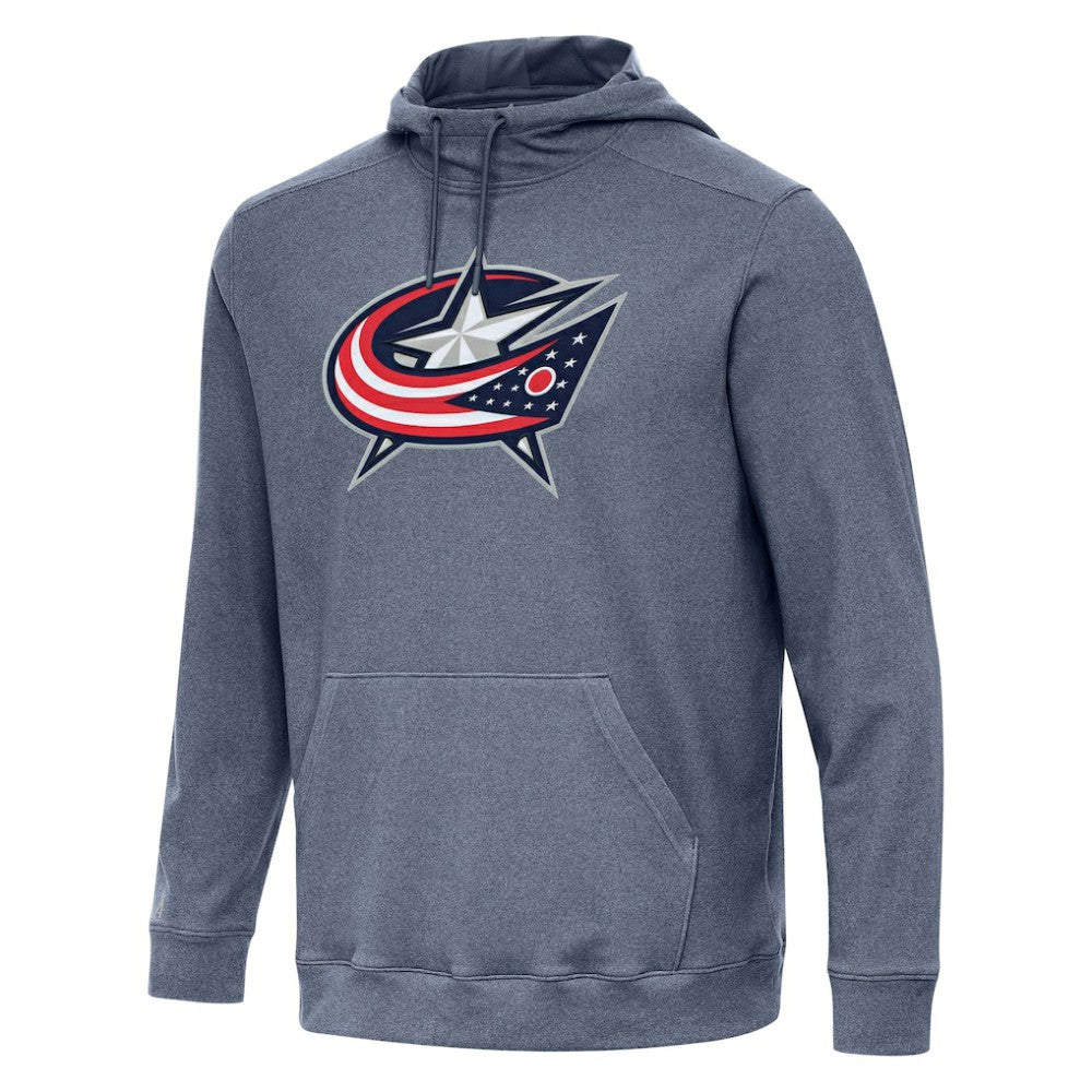Columbus Blue Jackets - Antigua Cloud Pullover Hoodie Heather Navy