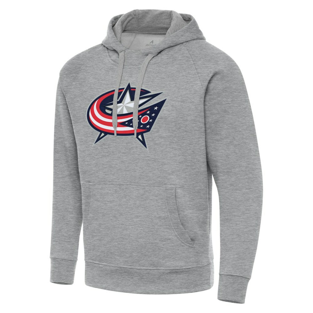 Columbus Blue Jackets - Antigua Big & Tall Victory Pullover Hoodie Heather Gray
